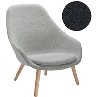 About A Lounge Chair High AAL 92 – chêne savonné – Hallingdal 180 – noir moucheté – Hay