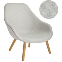 About A Lounge Chair High AAL 92 – vernis à base d’eau – Hallingdal 110- beige / gris clair – Hay
