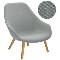 About A Lounge Chair High AAL 92 – vernis à base d’eau – Steelcut Trio 153 – gris clair – Hay