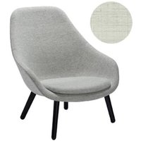 About A Lounge Chair High AAL 92 – vernis à base d’eau noir – Remix 113 – beige – Hay