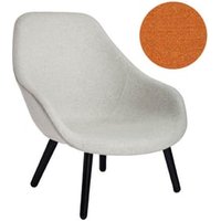 About A Lounge Chair High AAL 92 – vernis à base d’eau noir – Remix 543 – orange – Hay