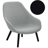 About A Lounge Chair High AAL 92 – vernis à base d’eau noir – Steelcut Trio 195 – noir – Hay