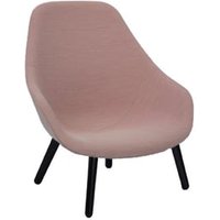 About A Lounge Chair High AAL 92 – vernis à base d’eau noir – Steelcut Trio 515 – candy – Hay