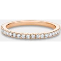 Alliance d'éternité DB Classic semi-pavée en or rose - De Beers Jewellers