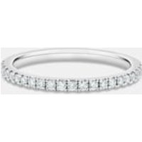 Alliance d’éternité DB Classic semi-pavée en platine – De Beers Jewellers