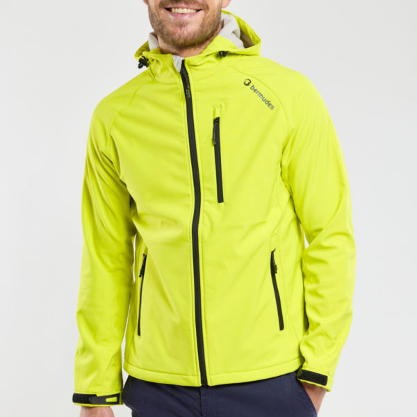 BERMUDES Veste softshell à capuche SEAHOOD Homme CITRUS XXXL