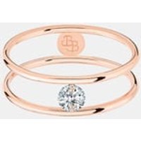 Bague Hula Hoop – 1 diamant 0,10ct – or 18kt – La Brune & La Blonde