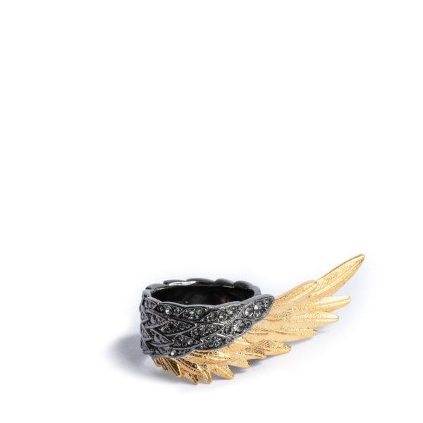 Bague Rock Feather Spread Your Wings Old Gold – Taille 1 – Femme – Zadig & Voltaire