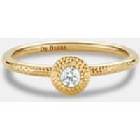 Bague Talisman diamant taille brillant en or jaune – De Beers Jewellers