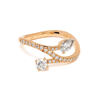 Bague Toi+Moi Toujours 0.25 carat 0.35 carat pavée – Loyal.e Paris