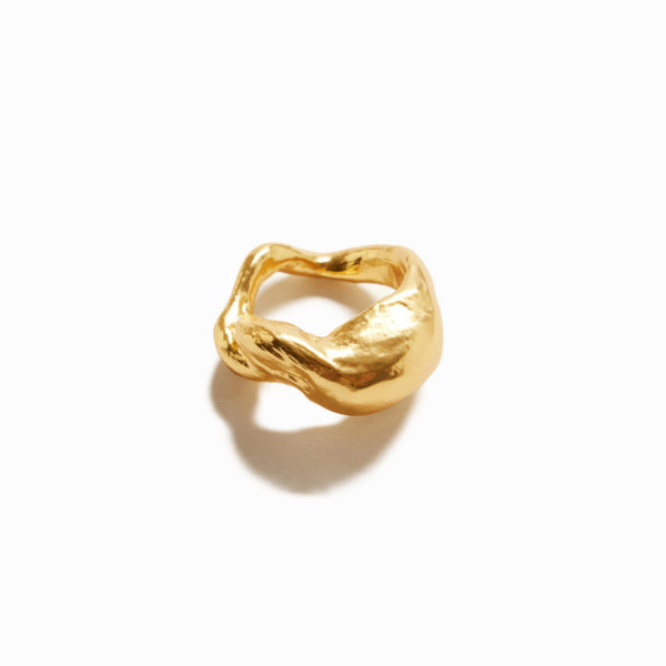 Bague formes organiques plaquée or Zalio – Desigual