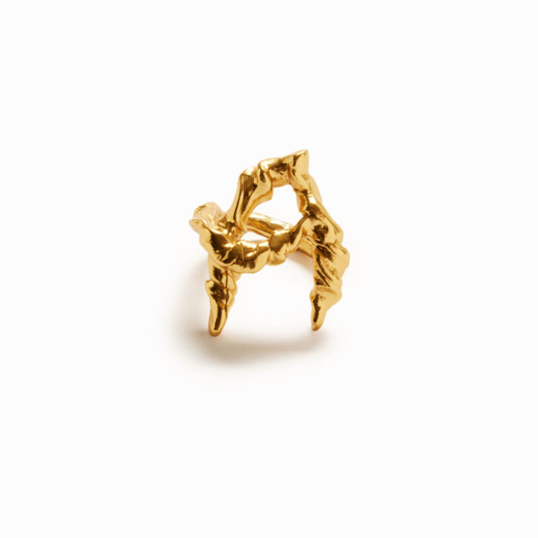 Bague lettre A plaquée or Zalio – Desigual