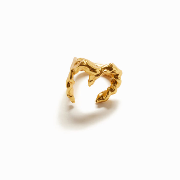 Bague lettre M plaquée or Zalio – Desigual