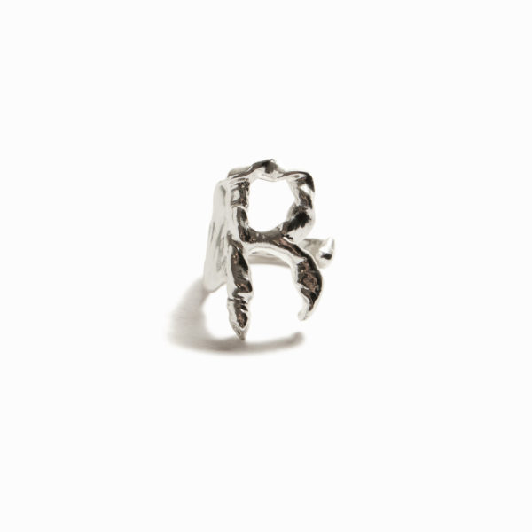 Bague lettre R plaquée argent Zalio – Desigual