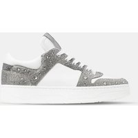 Baskets basses Florent en cuir détails strass – Jimmy Choo