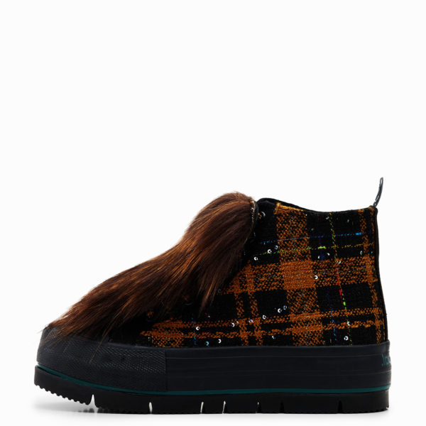 Baskets montantes à plateforme fourrure – Desigual