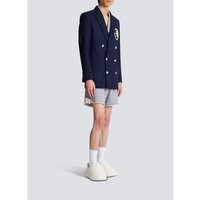 Blazer en twill avec badge brodé PB Signature - Balmain