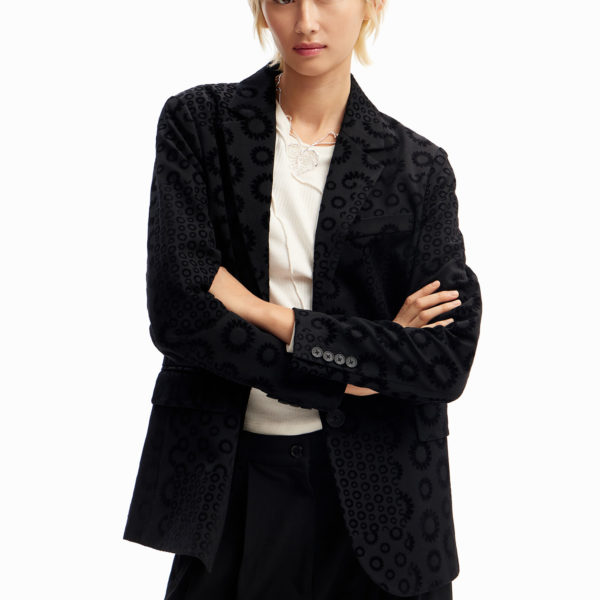Blazer floqué géométrique – Desigual
