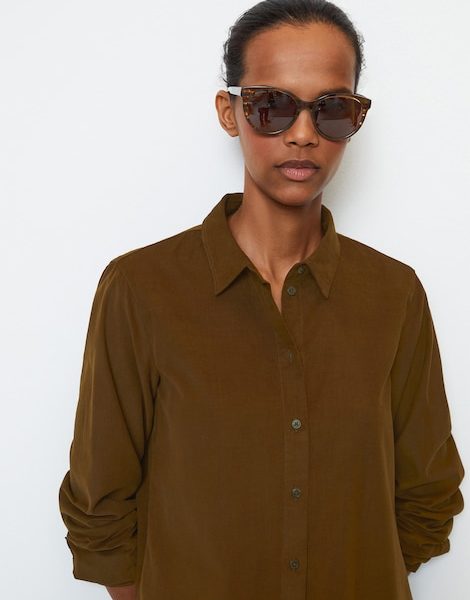 Blouse à manches longues en velours côtelé fin regular - Marc O'Polo