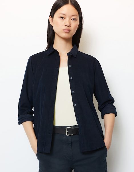 Blouse à manches longues en velours côtelé fin regular - Marc O'Polo