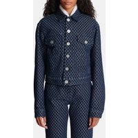 Blouson en denim jacquard mini monogramme – Balmain