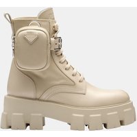 Bottes Monolith en cuir et nylon – Prada