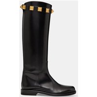 Bottes Roman Stud en cuir verni – Valentino Garavani