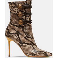 Bottines Alma en cuir effet python – Balmain