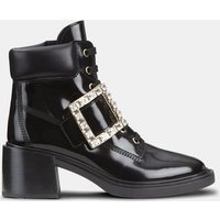 Bottines Viv’ Rangers Lace boucle strass – Roger Vivier