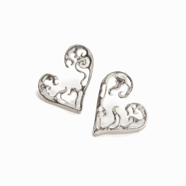 Boucles d’oreilles cœur plaquées argent Zalio – Desigual