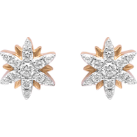 Boucles d’oreilles soleil en Or et Diamants – Djula