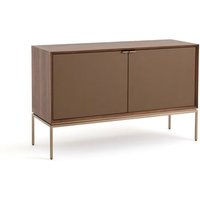 Buffet XS noyer/cuir, Delina – AM.PM