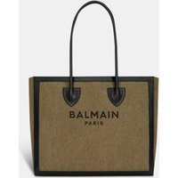 Cabas B-Army 42 en toile avec empiècements en cuir – Balmain