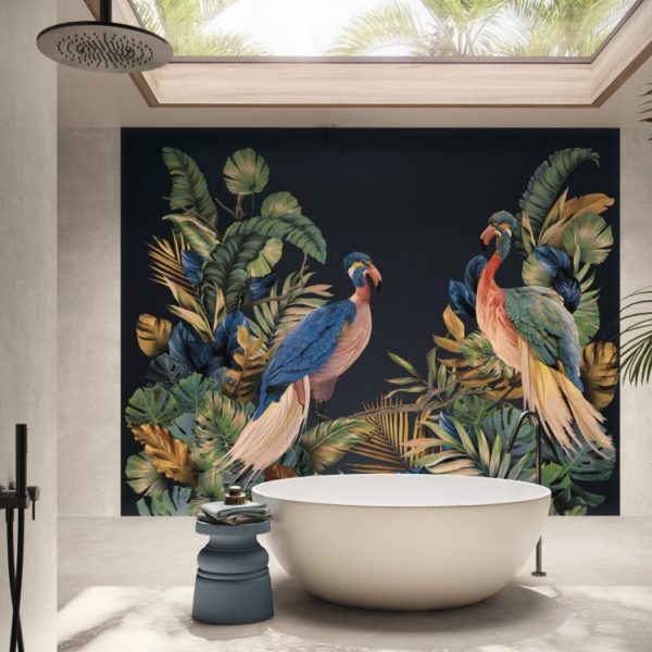 Carrelage Décoratif Mur Effet Panoramique Motif Oiseau 120×280 Arty – INSTAHOUSE
