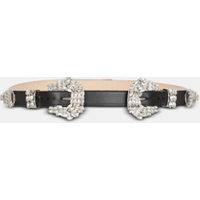 Ceinture western en cuir et cristaux – Balmain