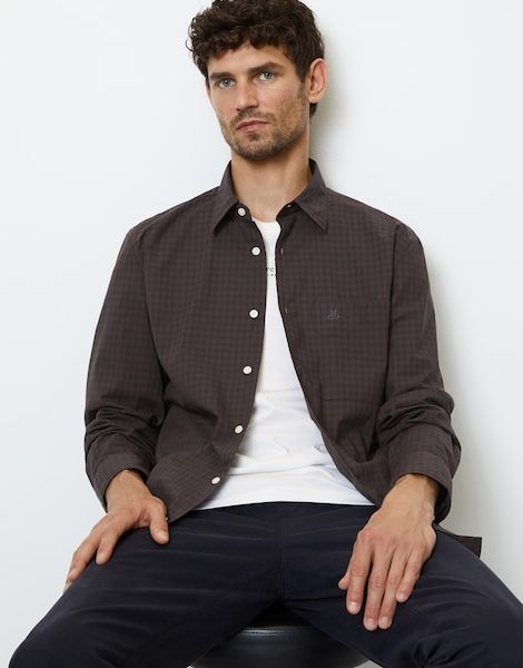 Chemise à manches longues à carreaux vichy regular – Marc O’Polo