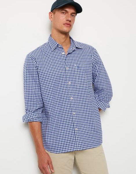 Chemise manches longues à carreaux vichy, coupe Regular – Marc O’Polo