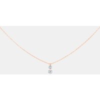 Collier 360°, Duo – 2 diamants – poids total 0,20ct approx. – or 18kt – La Brune & La Blonde