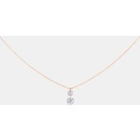 Collier 360°, Duo – 2 diamants – poids total 0,35ct approx. – or 18kt – La Brune & La Blonde