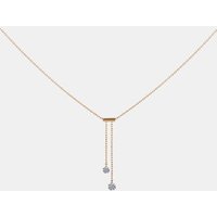 Collier 360°, cravate – 2 diamants – poids total 0,20ct approx. – or 18kt – La Brune & La Blonde