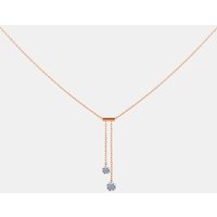 Collier 360°, cravate – 2 diamants – poids total 0,35ct approx. – or 18kt – La Brune & La Blonde
