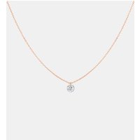 Collier 360° – diamant solitaire 0,30ct – or 18kt – La Brune & La Blonde