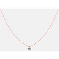Collier 360° – diamant taille princesse 0,20ct – or 18kt – La Brune & La Blonde