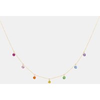 Collier Confetti – Rainbow – poids total 0,90ct approx. – or 18kt – La Brune & La Blonde