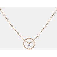 Collier Excentrique – diamant 0,12ct – or 18kt – La Brune & La Blonde