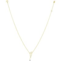 Collier POP COUP DE FOUDRE – diamant brillant 0,12ct approx – Or 18kt – La Brune & La Blonde