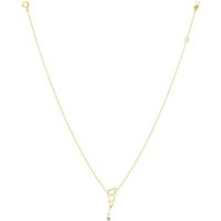 Collier POP COUP DE FOUDRE – diamant brillant 0,12ct approx – Or 18kt – La Brune & La Blonde