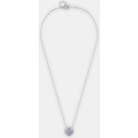 Collier en or blanc trèfle tanzanite – Morganne Bello
