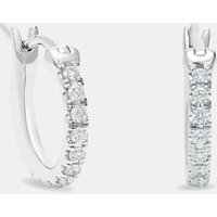 Créoles DB Classic en or blanc mini – De Beers Jewellers