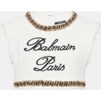 Débardeur Signature en tweed – Balmain
